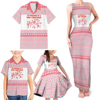 I'm Dreaming Of A Pink Christmas Flamingo Christmas Christmas Family Matching Tank Maxi Dress and Hawaiian Shirt Xmas Holiday Patterns - Wonder Print Shop