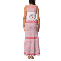 I'm Dreaming Of A Pink Christmas Flamingo Christmas Christmas Family Matching Tank Maxi Dress and Hawaiian Shirt Xmas Holiday Patterns - Wonder Print Shop