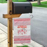 I'm Dreaming Of A Pink Christmas Flamingo Christmas Christmas Garden Flag Xmas Holiday Patterns - Wonder Print Shop