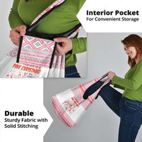 I'm Dreaming Of A Pink Christmas Flamingo Christmas Christmas Grocery Bag Xmas Holiday Patterns - Wonder Print Shop