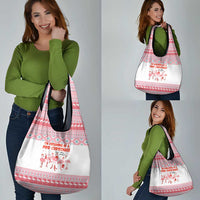 I'm Dreaming Of A Pink Christmas Flamingo Christmas Christmas Grocery Bag Xmas Holiday Patterns - Wonder Print Shop
