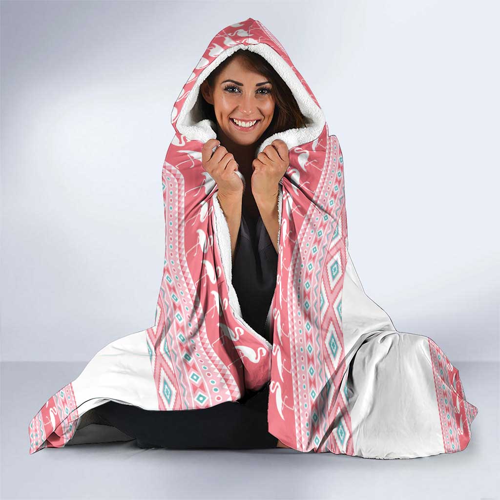 I'm Dreaming Of A Pink Christmas Flamingo Christmas Christmas Hooded Blanket Xmas Holiday Patterns - Wonder Print Shop