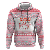 I'm Dreaming Of A Pink Christmas Flamingo Christmas Christmas Hoodie Xmas Holiday Patterns - Wonder Print Shop