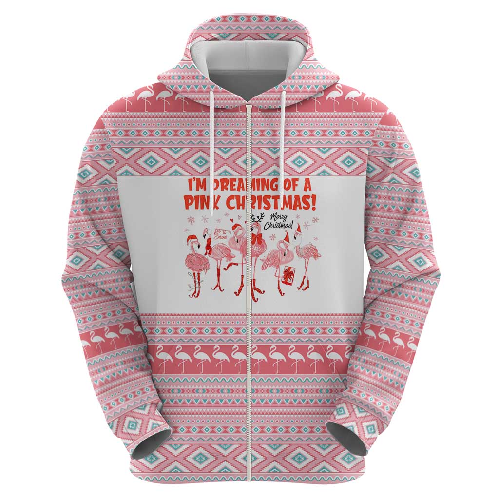 I'm Dreaming Of A Pink Christmas Flamingo Christmas Christmas Hoodie Xmas Holiday Patterns - Wonder Print Shop