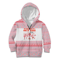 I'm Dreaming Of A Pink Christmas Flamingo Christmas Christmas Kid Hoodie Xmas Holiday Patterns - Wonder Print Shop