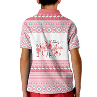 I'm Dreaming Of A Pink Christmas Flamingo Christmas Christmas Kid Polo Shirt Xmas Holiday Patterns - Wonder Print Shop