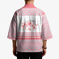 I'm Dreaming Of A Pink Christmas Flamingo Christmas Christmas Kimono Xmas Holiday Patterns - Wonder Print Shop