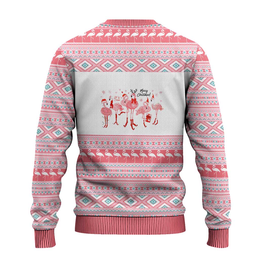 I'm Dreaming Of A Pink Christmas Flamingo Christmas Ugly Christmas Sweater Xmas Holiday Patterns - Wonder Print Shop