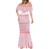 I'm Dreaming Of A Pink Christmas Flamingo Christmas Christmas Mermaid Dress Xmas Holiday Patterns - Wonder Print Shop