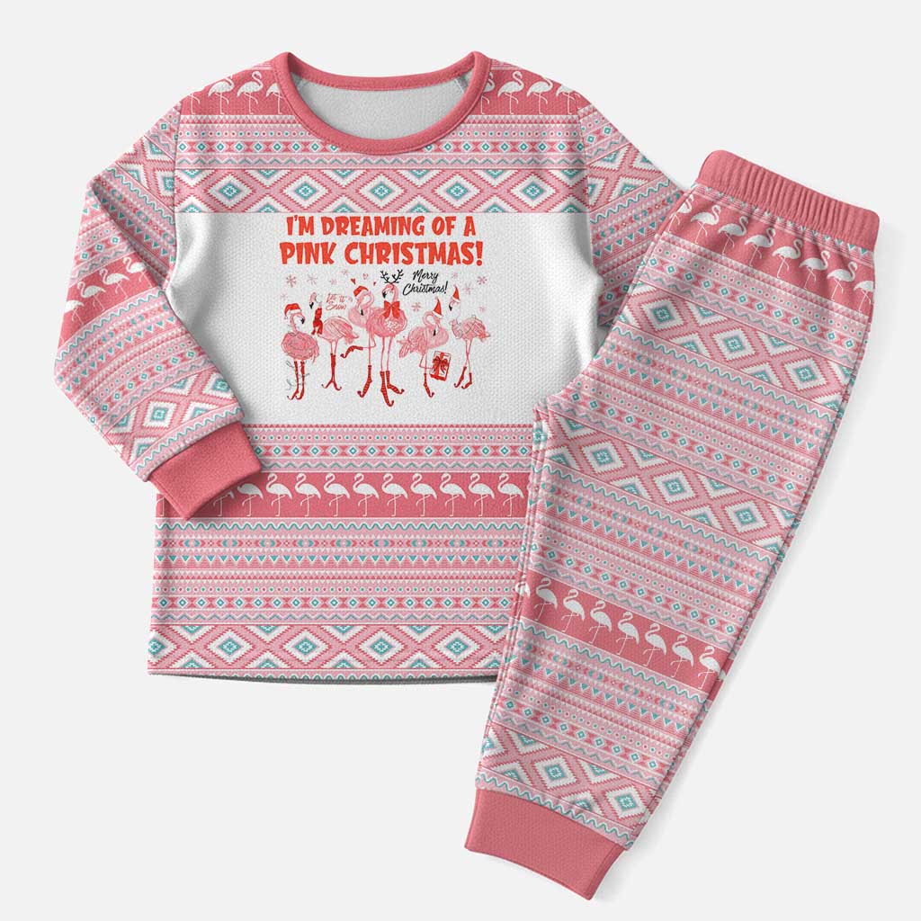 I'm Dreaming Of A Pink Christmas Flamingo Christmas Christmas Pajama Set Xmas Holiday Patterns - Wonder Print Shop