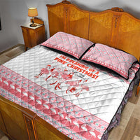 I'm Dreaming Of A Pink Christmas Flamingo Christmas Christmas Quilt Bed Set Xmas Holiday Patterns - Wonder Print Shop