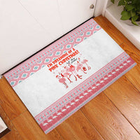 I'm Dreaming Of A Pink Christmas Flamingo Christmas Christmas Rubber Doormat Xmas Holiday Patterns - Wonder Print Shop