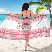 I'm Dreaming Of A Pink Christmas Flamingo Christmas Christmas Sarong Xmas Holiday Patterns - Wonder Print Shop