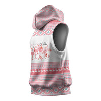 I'm Dreaming Of A Pink Christmas Flamingo Christmas Christmas Sleeveless Hoodie Xmas Holiday Patterns - Wonder Print Shop