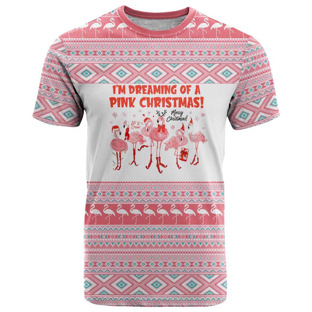 I'm Dreaming Of A Pink Christmas Flamingo Christmas Christmas T Shirt Xmas Holiday Patterns - Wonder Print Shop