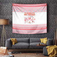 I'm Dreaming Of A Pink Christmas Flamingo Christmas Christmas Tapestry Xmas Holiday Patterns - Wonder Print Shop