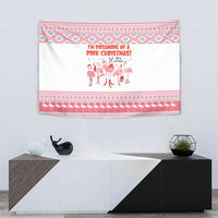 I'm Dreaming Of A Pink Christmas Flamingo Christmas Christmas Tapestry Xmas Holiday Patterns - Wonder Print Shop