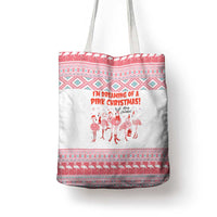 I'm Dreaming Of A Pink Christmas Flamingo Christmas Christmas Tote Bag Xmas Holiday Patterns - Wonder Print Shop