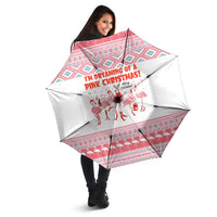 I'm Dreaming Of A Pink Christmas Flamingo Christmas Christmas Umbrella Xmas Holiday Patterns - Wonder Print Shop