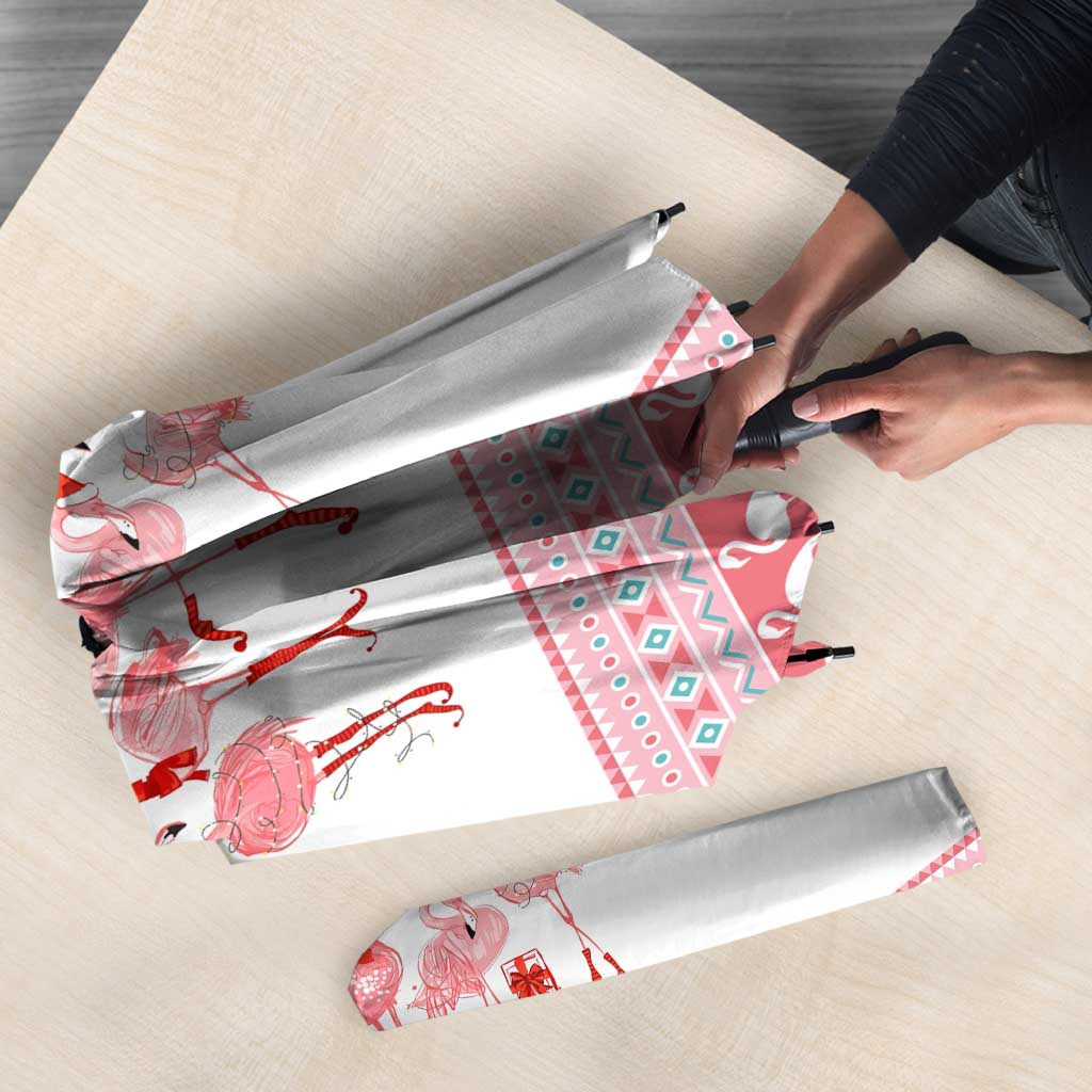 I'm Dreaming Of A Pink Christmas Flamingo Christmas Christmas Umbrella Xmas Holiday Patterns - Wonder Print Shop
