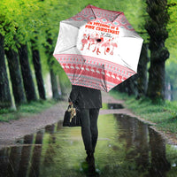 I'm Dreaming Of A Pink Christmas Flamingo Christmas Christmas Umbrella Xmas Holiday Patterns - Wonder Print Shop