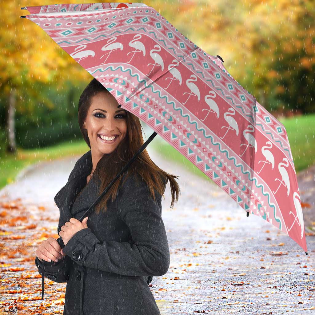 I'm Dreaming Of A Pink Christmas Flamingo Christmas Christmas Umbrella Xmas Holiday Patterns - Wonder Print Shop
