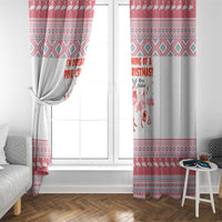 I'm Dreaming Of A Pink Christmas Flamingo Christmas Christmas Window Curtain Xmas Holiday Patterns - Wonder Print Shop