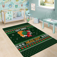 Ight Imma Head Out Santa Funny Christmas Christmas Area Rug Xmas Holiday Patterns - Wonder Print Shop