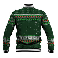 Ight Imma Head Out Santa Funny Christmas Christmas Baseball Jacket Xmas Holiday Patterns - Wonder Print Shop