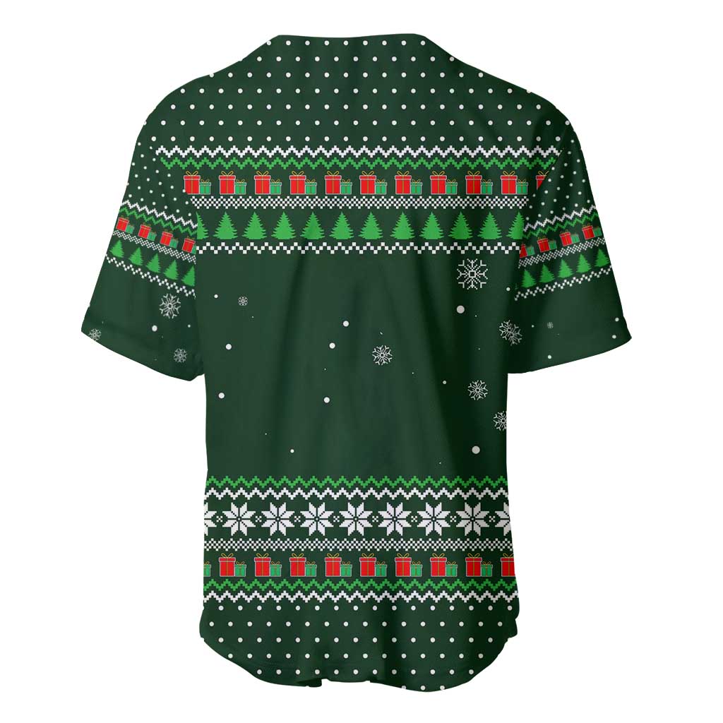 Ight Imma Head Out Santa Funny Christmas Christmas Baseball Jersey Xmas Holiday Patterns - Wonder Print Shop