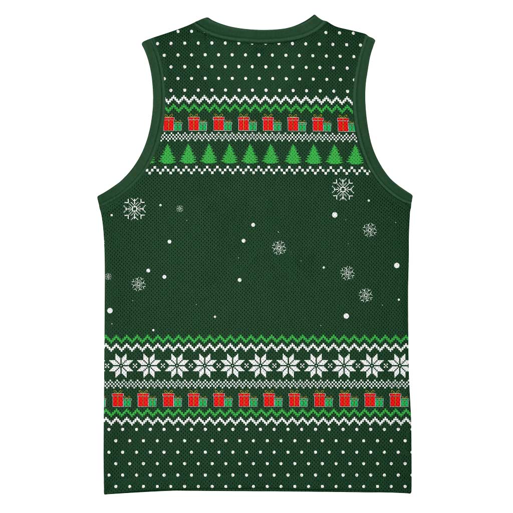 Ight Imma Head Out Santa Funny Christmas Christmas Basketball Jersey Xmas Holiday Patterns - Wonder Print Shop