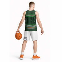 Ight Imma Head Out Santa Funny Christmas Christmas Basketball Jersey Xmas Holiday Patterns - Wonder Print Shop