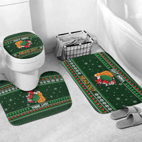 Ight Imma Head Out Santa Funny Christmas Christmas Bathroom Set Xmas Holiday Patterns - Wonder Print Shop