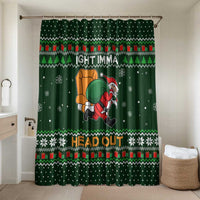 Ight Imma Head Out Santa Funny Christmas Christmas Bathroom Set Xmas Holiday Patterns - Wonder Print Shop