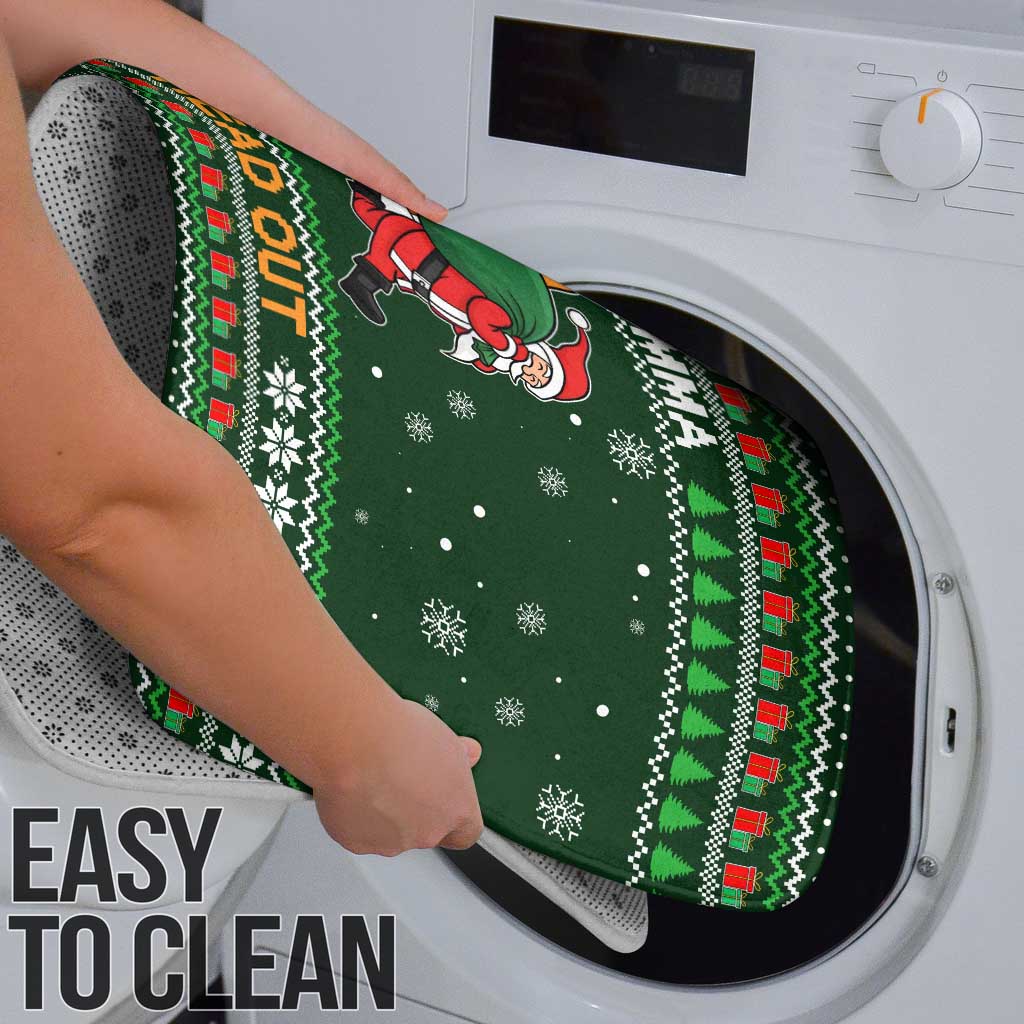 Ight Imma Head Out Santa Funny Christmas Christmas Bathroom Set Xmas Holiday Patterns - Wonder Print Shop