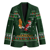 Ight Imma Head Out Santa Funny Christmas Christmas Blazer Xmas Holiday Patterns - Wonder Print Shop