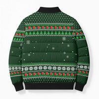 Ight Imma Head Out Santa Funny Christmas Christmas Bomber Puffer Jacket Xmas Holiday Patterns - Wonder Print Shop