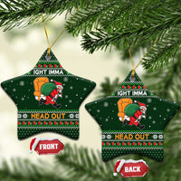 Ight Imma Head Out Santa Funny Christmas Ceramic Ornament Xmas Holiday Patterns - Wonder Print Shop