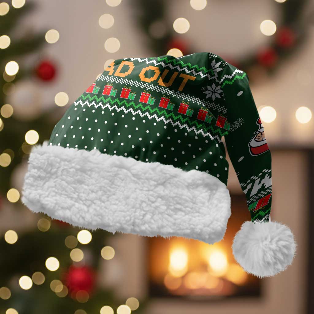 Ight Imma Head Out Santa Funny Christmas Christmas Santa Hat Xmas Holiday Patterns - Wonder Print Shop