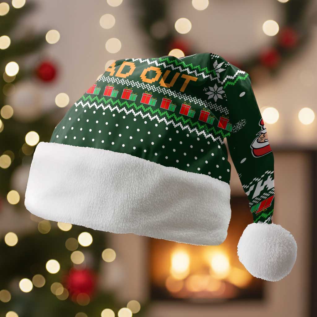 Ight Imma Head Out Santa Funny Christmas Christmas Santa Hat Xmas Holiday Patterns - Wonder Print Shop