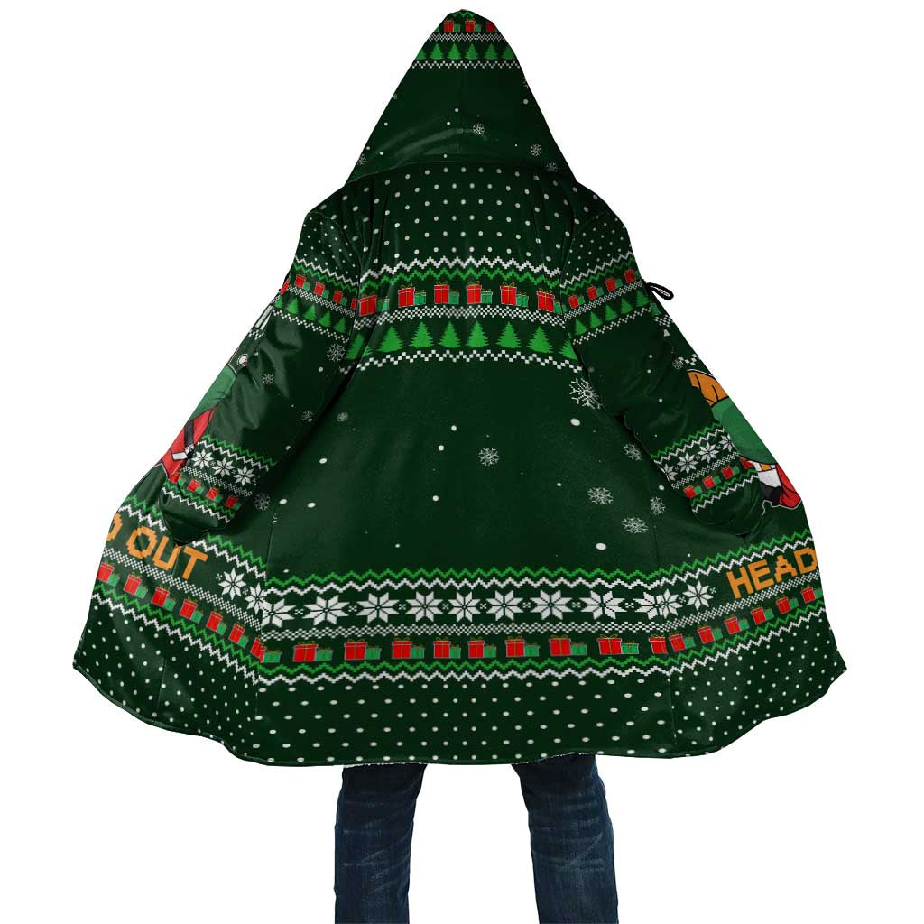 Ight Imma Head Out Santa Funny Christmas Christmas Cloak Xmas Holiday Patterns - Wonder Print Shop