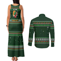 Ight Imma Head Out Santa Funny Christmas Christmas Couples Matching Tank Maxi Dress and Long Sleeve Button Shirt Xmas Holiday Patterns - Wonder Print Shop