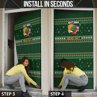 Ight Imma Head Out Santa Funny Christmas Christmas Door Cover Xmas Holiday Patterns - Wonder Print Shop