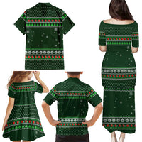 Ight Imma Head Out Santa Funny Christmas Christmas Family Matching Puletasi and Hawaiian Shirt Xmas Holiday Patterns - Wonder Print Shop