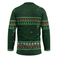 Ight Imma Head Out Santa Funny Christmas Christmas Hockey Jersey Xmas Holiday Patterns - Wonder Print Shop