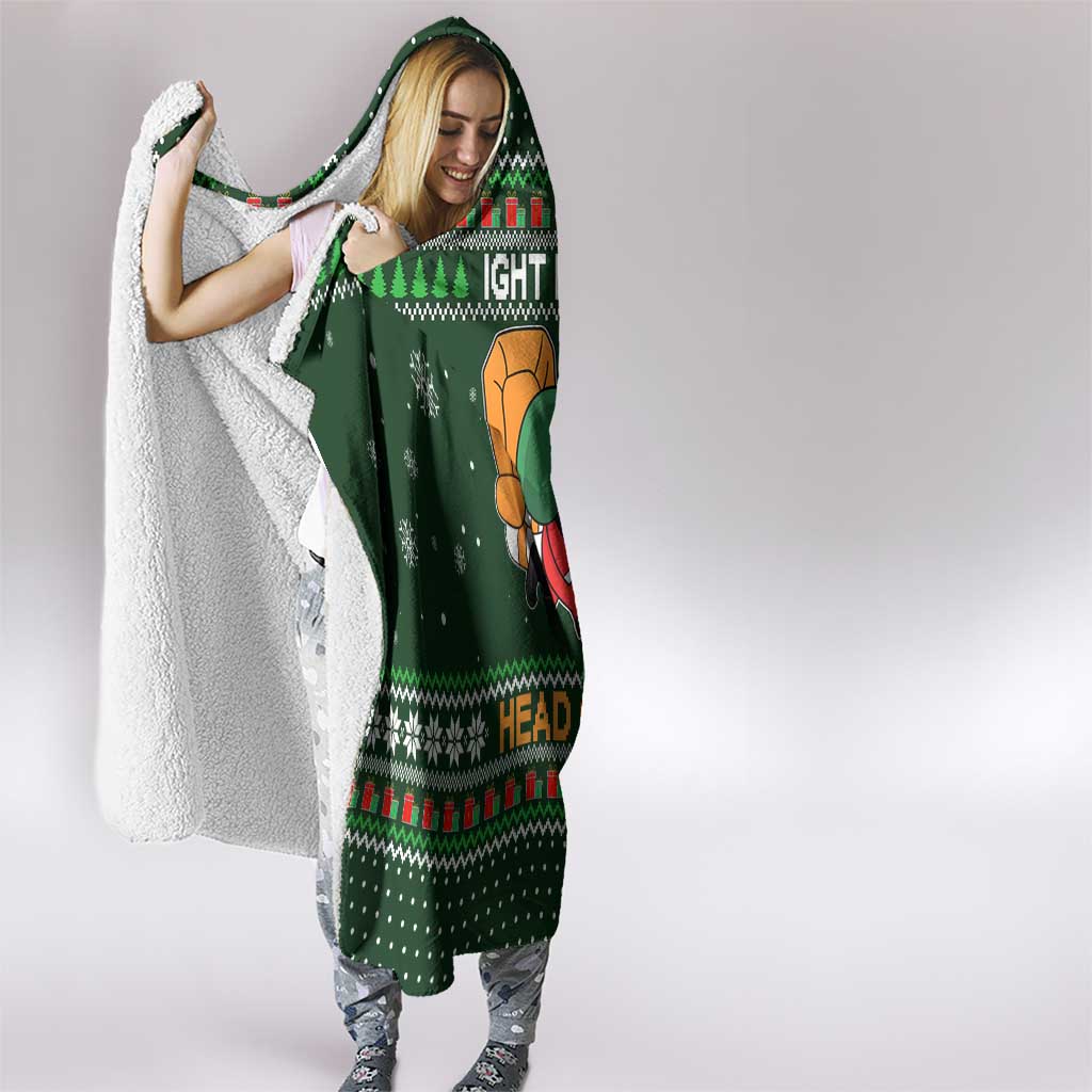 Ight Imma Head Out Santa Funny Christmas Christmas Hooded Blanket Xmas Holiday Patterns - Wonder Print Shop