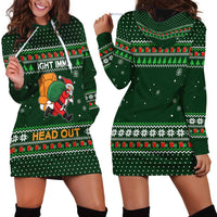 Ight Imma Head Out Santa Funny Christmas Christmas Hoodie Dress Xmas Holiday Patterns - Wonder Print Shop