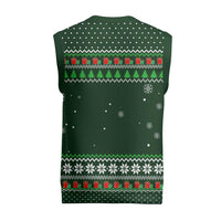 Ight Imma Head Out Santa Funny Christmas Christmas Knitted V-Neck Vest Xmas Holiday Patterns - Wonder Print Shop