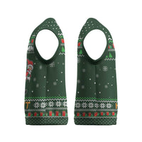Ight Imma Head Out Santa Funny Christmas Christmas Knitted V-Neck Vest Xmas Holiday Patterns - Wonder Print Shop