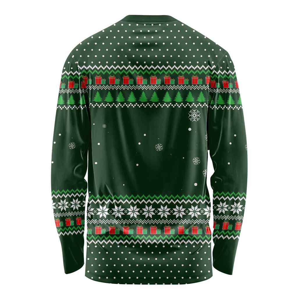 Ight Imma Head Out Santa Funny Christmas Christmas Long Sleeve Shirt Xmas Holiday Patterns - Wonder Print Shop